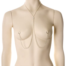 Load image into Gallery viewer, Brilliant BCR Necklace to Nipple Chain Created with Crystals
