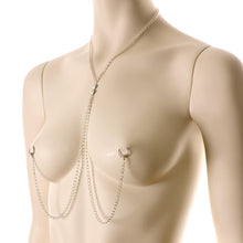 Load image into Gallery viewer, Brilliant BCR Necklace to Nipple Chain Created with Crystals
