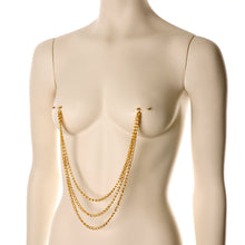Load image into Gallery viewer, 5/8 Handcrafted Electro Plated Triple Threat Dangle Nipple Chain
