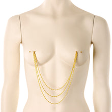 Load image into Gallery viewer, 5/8 Handcrafted Electro Plated Debutante Dangle Nipple Chain
