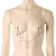 Load image into Gallery viewer, 5/8 Handmade Vamp Kiss Nipple Chain Created with Crystal
