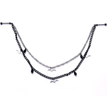 Load image into Gallery viewer, 5/8 Handmade Gone Batty Nipple Chain Created with Crystal
