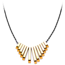 Load image into Gallery viewer, Handcrafted Natural Hematite Gunmetal Plated Chain Necklace
