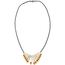 Load image into Gallery viewer, Handcrafted Natural Hematite Gunmetal Plated Chain Necklace

