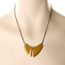Load image into Gallery viewer, Handcrafted Natural Hematite Gunmetal Plated Chain Necklace
