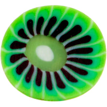 Load image into Gallery viewer, Handmade 1/4 5/16 Bioplast Green Kiwi Push In Cartilage Earring
