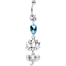 Load image into Gallery viewer, Handmade Zen Spirit Dangle Belly Ring Created with Crystals

