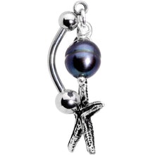 Load image into Gallery viewer, Handcrafted Seaside Starfish Dangle Belly Ring
