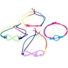 Load image into Gallery viewer, Handcrafted Multi Color Infinity Arrow Love Stretchy Bracelet 4 Pack Set
