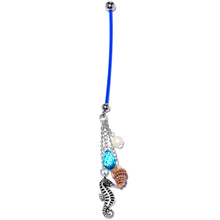 Load image into Gallery viewer, Handmade Nautical Pregnancy Belly Ring Created with Crystals
