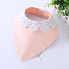 Load image into Gallery viewer, Baby Bibs Waterproof Triangle Cotton Cartoon Child  Dribble Bibs Newborn Absorbent Cloth Bib for Kids in Cat Design
