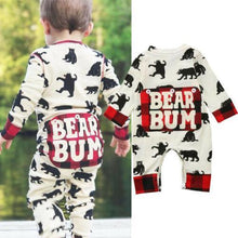 Load image into Gallery viewer, Newborn Baby Boy Girl Clothes Bear Long Sleeve letter print Jumpsuit Romper Playsuit Outfits For Boys
