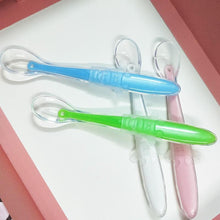 Load image into Gallery viewer, Baby Full Silicone Soft  Training Spoon Children Tableware Perfect Gift For Parents Baby Boys Or Girls Unique Design
