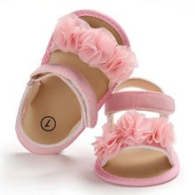Load image into Gallery viewer, Princess Cute Baby Girls Newborn Infant Floral Sandals Soft Crib Walkers Breathable Shoes Best Baby Gift
