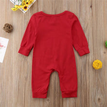 Load image into Gallery viewer, Cute Newborn Baby Child I'm the BOSS Romper Outfits Christmas Clothing Gifts for Boys/Girls Modern Red Jumpsuit
