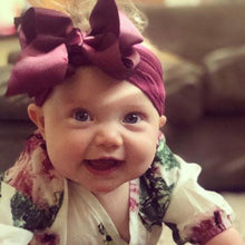 Load image into Gallery viewer, Brand Toddler Baby Girl Baby Big Bow Hairband Headband Stretch Turban Head Wrap Baby Girls
