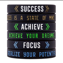 Load image into Gallery viewer, Silicone Wristband Rubber Band Motivational Bracelet For Men And Women Perfect Gift Jewelry Cool Style
