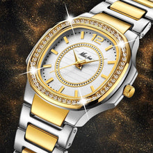Load image into Gallery viewer, Luxury Modern Elegant Women Watches In Fashion 2021 Style Designer Ladies Watch Luxury Brand Diamond Quartz Gold Wrist Watch Gifts For Women and Girls
