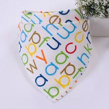 Load image into Gallery viewer, Cute Breathable Bibs Baby Feeding Cartoon Printing Super Absorbent Triangle Scarf Bib Cotton For Newborn Infant Girls And Boys
