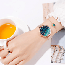 Load image into Gallery viewer, Luxury Set Watch Women Rose Gold Water Drill Bracelet Watch Jewelry Ladies Female Hour Casual Quartz Wristwatches For Women and Girls

