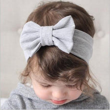 Load image into Gallery viewer, Headband Knitted Cotton Children Girls Elastic Bow Hair Bands Turban for girl Headbands
