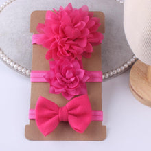 Load image into Gallery viewer, Bow Set Baby Girl Bows Hair Accessories Chiffon Flower Headband Bow knot Party Princess Dress Decoration For Girls Baby and Kids
