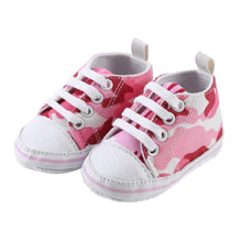 Load image into Gallery viewer, Newborn Baby Shoes Girls Boys Soft Warm Leather Prewalker Anti-slip Shoes Canvas Sports Sneakers Footwear Shoes

