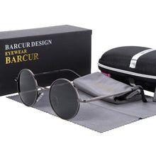 Load image into Gallery viewer, Luxury Elegent Retro Round Sunglasses Mirror Round Sunglasses Polarized Glasses  For Men and Women With UV400 Protection
