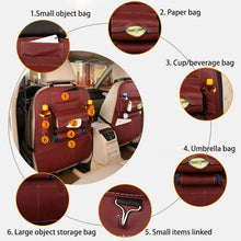 Load image into Gallery viewer, Car Seat Storage Box Leather Convenience Net Bag Phone Holder Pocket Multi Pocket Organizer Car Accessories Shopping cart seat
