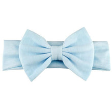 Load image into Gallery viewer, Cotton Elastic Newborn Baby Girls Solid Color Headband Bowknot Hair Band Children Infant Headband Bow for kids
