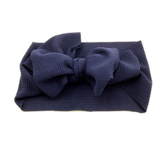 Load image into Gallery viewer, Adjustable Big Bow Headwrap  Top Knot Headbands Over Sized Bow Hair Turban for Newborn Girl
