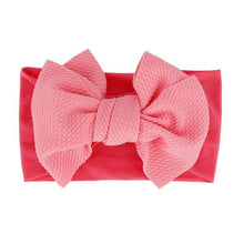 Load image into Gallery viewer, Baby Accessories Infant Baby Girl Cute Bow Headband Newborn Solid Headwear Headdress Nylon Elastic Hair Band Bow For Girls
