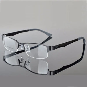 Reven Jate Half Rimless Eyeglasses Frame Optical Prescription Semi-Rim Glasses Frame For Women's Eyewear Female Armacao Oculos