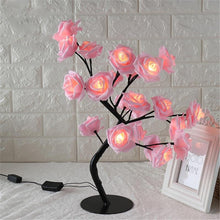 Load image into Gallery viewer, STEVVEX Rose Shaped Table Lamp Flower Rose Tree Decorative Light for Living Room Bedroom Kids Room/Decor Light
