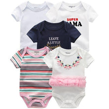 Load image into Gallery viewer, 5 PC Baby Summer High Quality Striped Rompers Jumpsuit For Boy &amp; Girls Comfortable Clothes
