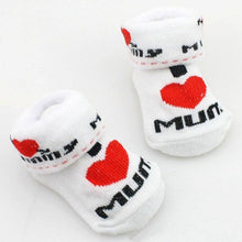 Load image into Gallery viewer, Comfortable Cute Cotton Newborn Soft Baby Girls Boys Socks Infant Toddler Stripe Anti Slip Stretchy Socks
