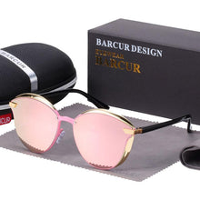 Load image into Gallery viewer, Luxury New Fashion Polarized Women Round Rimeless Popular Retro Classic Sunglasses Ladies lunette de soleil femme

