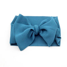 Load image into Gallery viewer, Adjustable Big Bow Headwrap  Top Knot Headbands Over Sized Bow Hair Turban for Newborn Girl

