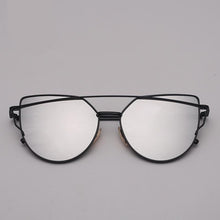 Load image into Gallery viewer, NEW  Stevvex Designer Cat eye Sunglasses For Women and Ladies in Vintage Metal Reflective Glasse Mirror Retro Oculos De Sol Gafas Style With UV 400 Protection
