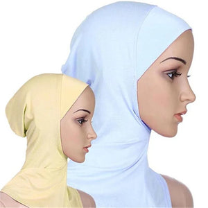 Soft Muslim Full Cover Inner Women's Hijab bonnet Cap Islamic Underscarf Neck Head Bonnet Hat 6YQA