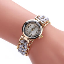 Load image into Gallery viewer, Women Handmade Bracelet Watches Rope Beads Knitting Adjustable Wristwatches Gift For Women and Lady and Girls
