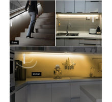 Load image into Gallery viewer, Stevvex Bedside Lights Wireless Night Mode WIth USB Powered Human Body Detector LED Strip Tape for Stairs Corridor
