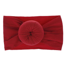 Load image into Gallery viewer, Newborn Infant Kids Girls Nylon Bow Hairband Headband Stretch Turban Knot For Bay Girls

