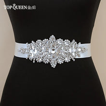 Load image into Gallery viewer, TOPQUEEN S01 Women&#39;s Belt Luxurious Bride Bridal Sash Rhinestone Applique Wedding Accessories for Evening Party Prom Gown Dress
