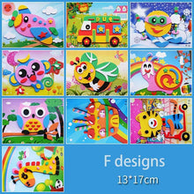 Load image into Gallery viewer, 10 designs/lot  Cartoon 3D EVA Foam Sticker Puzzle Series Kids Multi-patterns Styles Toys for Children Birthday Gift
