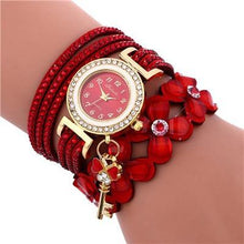 Load image into Gallery viewer, Women watches New luxury Casual Analog Alloy Quartz Watch PU Leather Bracelet Watches Gift For Female and Women
