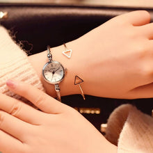 Load image into Gallery viewer, Small Gold Bangle Bracelet Luxury Watches Stainless Steel Retro Ladies Quartz Wristwatches Fashion Casual Women Dress Watch For Women and Girls

