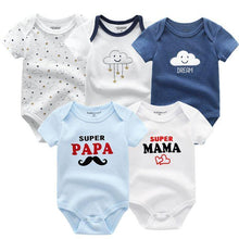 Load image into Gallery viewer, 5 PC Baby Summer High Quality Striped Rompers Jumpsuit For Boy &amp; Girls Comfortable Clothes

