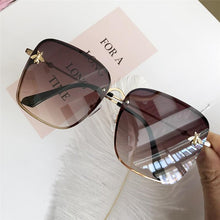 Load image into Gallery viewer, Popular brand  Oversize Square Sunglasses For Women and Ladies  Luxury Driving Superstar  Designer Sunglasses With Shades and Gradient Glasses With  UV400 Protection
