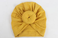Load image into Gallery viewer, Newborn Toddler Baby Girl Turban Cotton Beanie Hat Warm Soft Cap Solid Knot Soft Wrap In Modern Style
